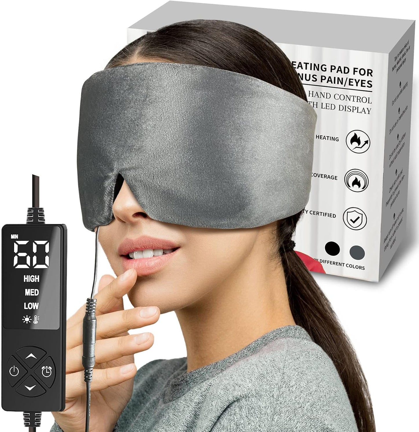 Sticro Heated Eye Mask for Dry Eyes and Sinus Pressure Relief