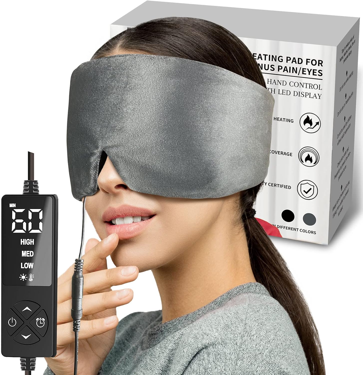 Sticro Heated Eye Mask for Dry Eyes and Sinus Pressure Relief