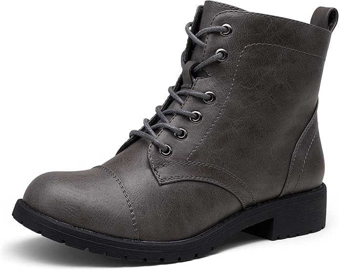 Vepose Women's Ankle Boots Low Heel Lace up Fashion Booties Review