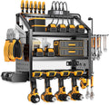Heavy Duty Metal Power Tool Organizer Wall Mount with 4 Outlet