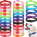 Bulk 27-Piece Nylon Dog Collars for Large Dogs - Cute Colors