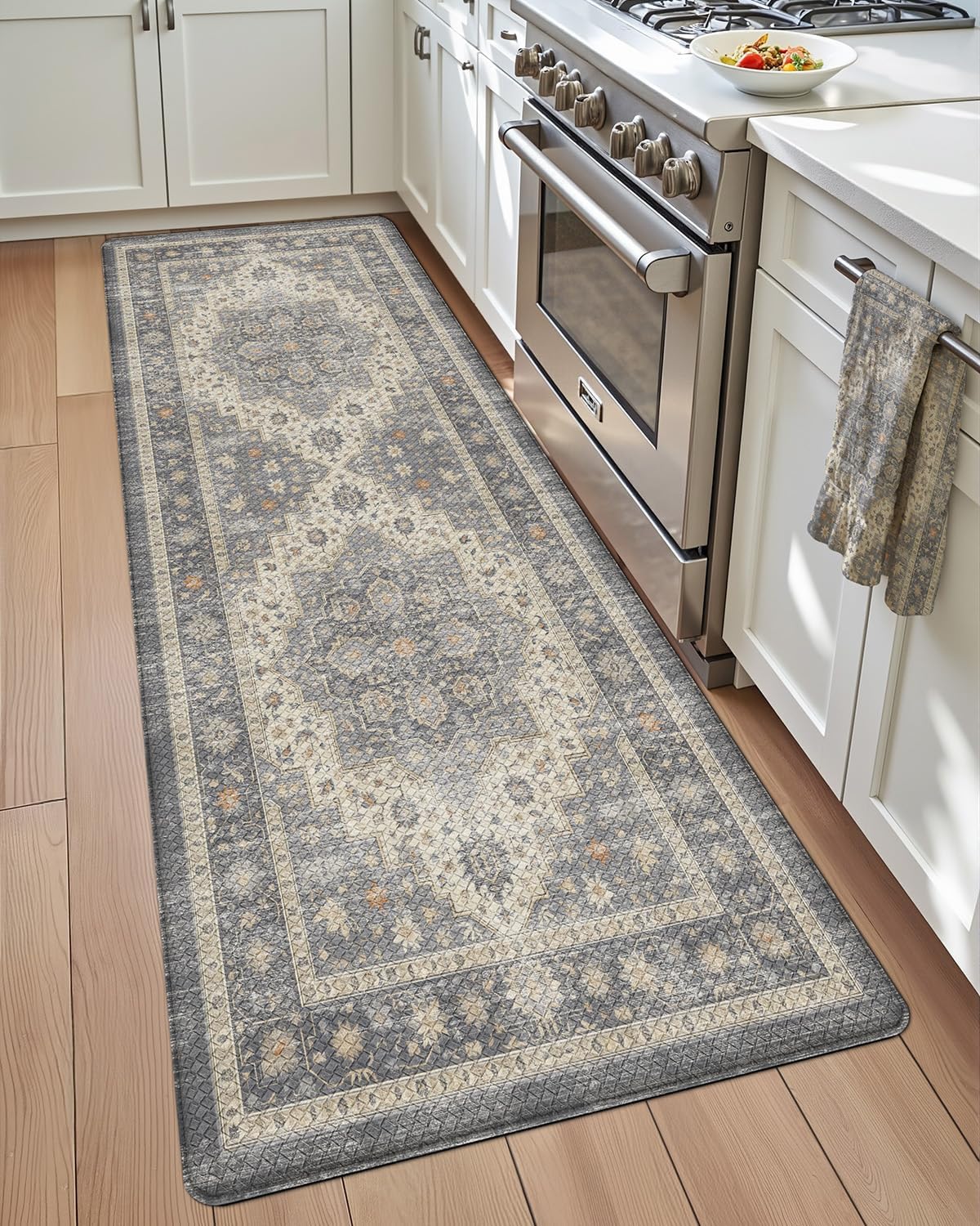 DEXI Kitchen Floor Mats Anti Fatigue Cushioned Vintage Runner Rug