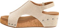 Corkys Volta Wedge Sandals - 2in Cork Heel, Marshmallow Insole