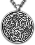 Triskele Spiral Pendant Necklace - Handmade Celtic Triskelion