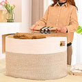 Extra Large Blanket Basket for Living Room 25x16x16 - Spacious 105L