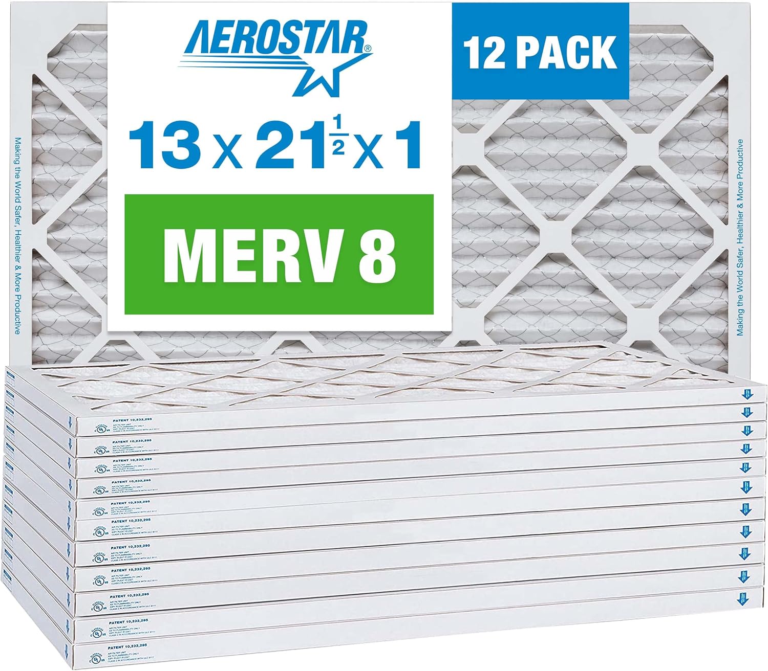 Aerostar MERV 8 Filter 12-Pack: Fresher & Cleaner Air!