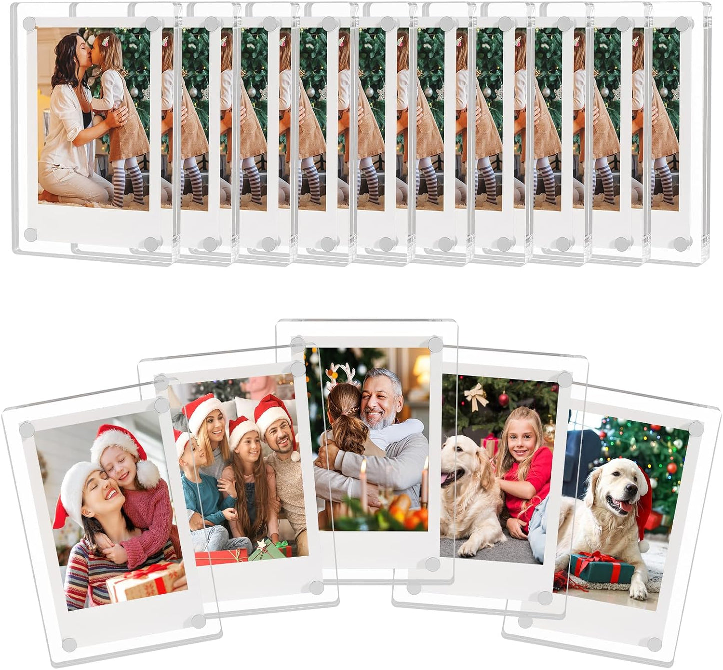 AITEE Acrylic Fridge Magnetic Frame for Instax Mini Photos
