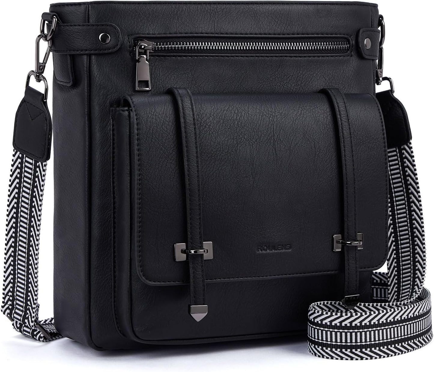 Multi Pocket Crossbody Bags for Women in Soft Vegan Leather