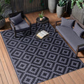 Outdoor Rug 5x8 ft - Waterproof Patio Mat for Deck & Camping