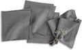 Solino Home Linen Cloth Napkins Set of 4 - Steel Gray 20 in