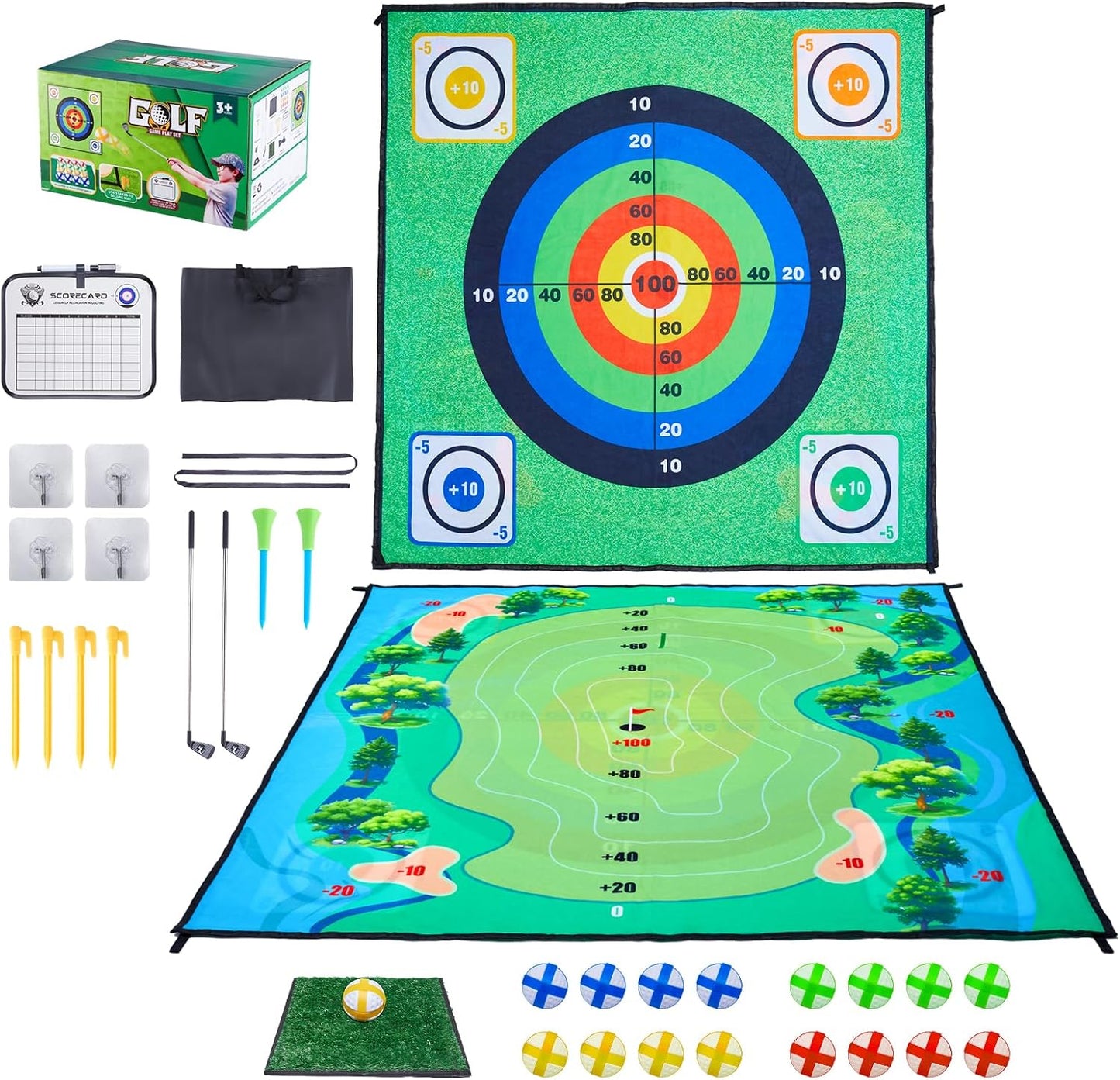 Minetom Golf Chipping Game - Ultimate Golf Training Kit