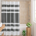 Spa Waffle Shower Curtain Pieced Fabric 72x72 - Moisture Managed