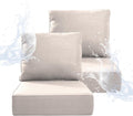 6 in Thicker Outdoor Chair Cushion 2 Sets - Waterproof Patio Cushions