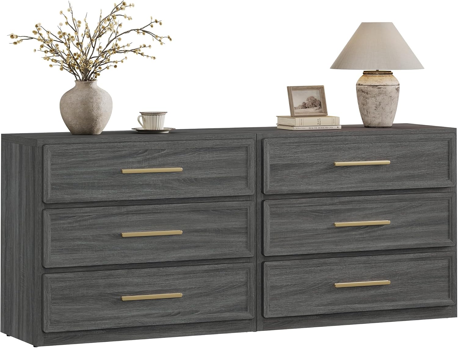 SICOTAS Night Stand Set of 2 Extra Large Nightstands for Bedroom