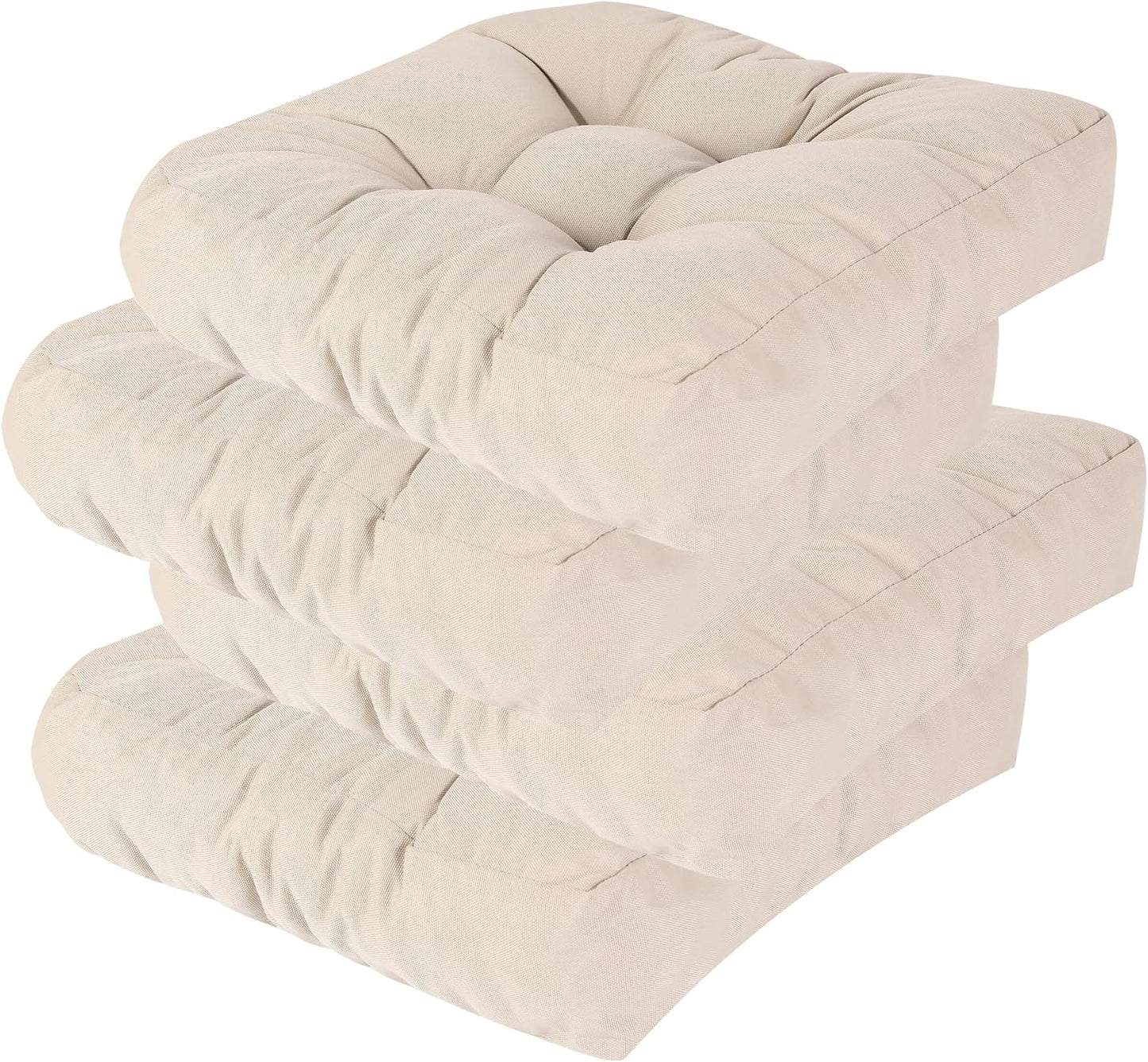 RACE LEAF 4 Pack 19x19 Inch Waterproof Memory Foam Cushions