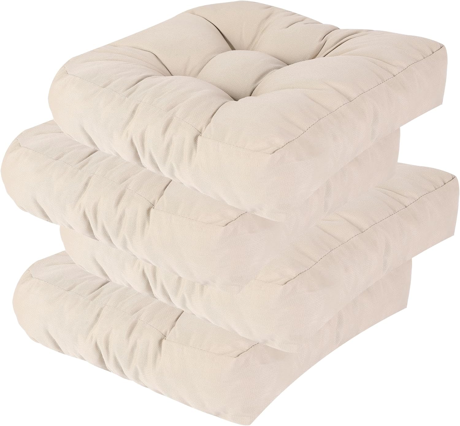 RACE LEAF 4 Pack 19x19 Inch Waterproof Memory Foam Cushions