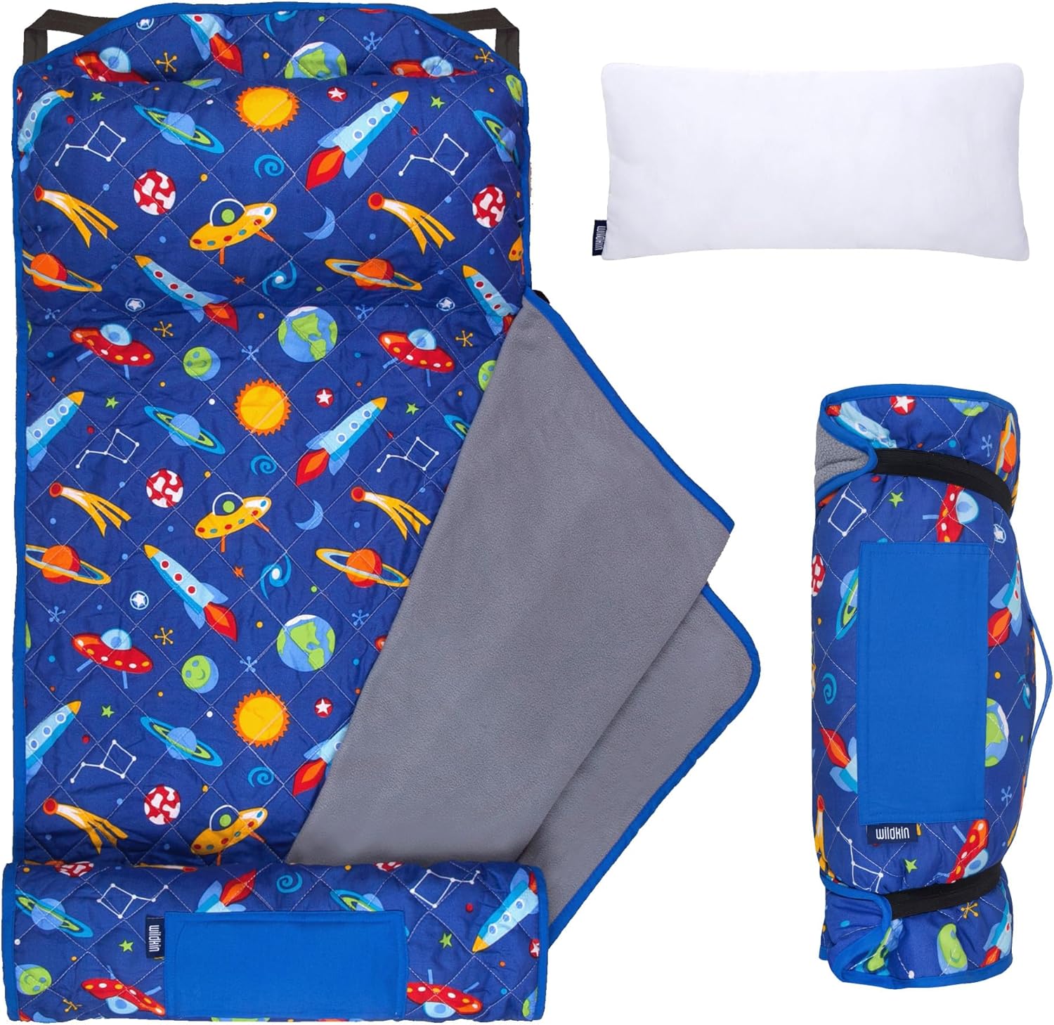 Wildkin Quilted Kids Nap Mat for School & Travel Comfort