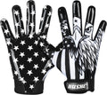 Football receiver gloves USA flag silicone grip - Durable fit