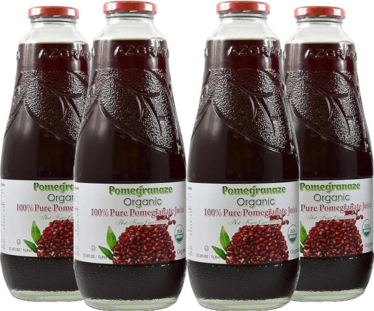 100% Organic Pomegranate Juice in Glass Bottles for Freshness