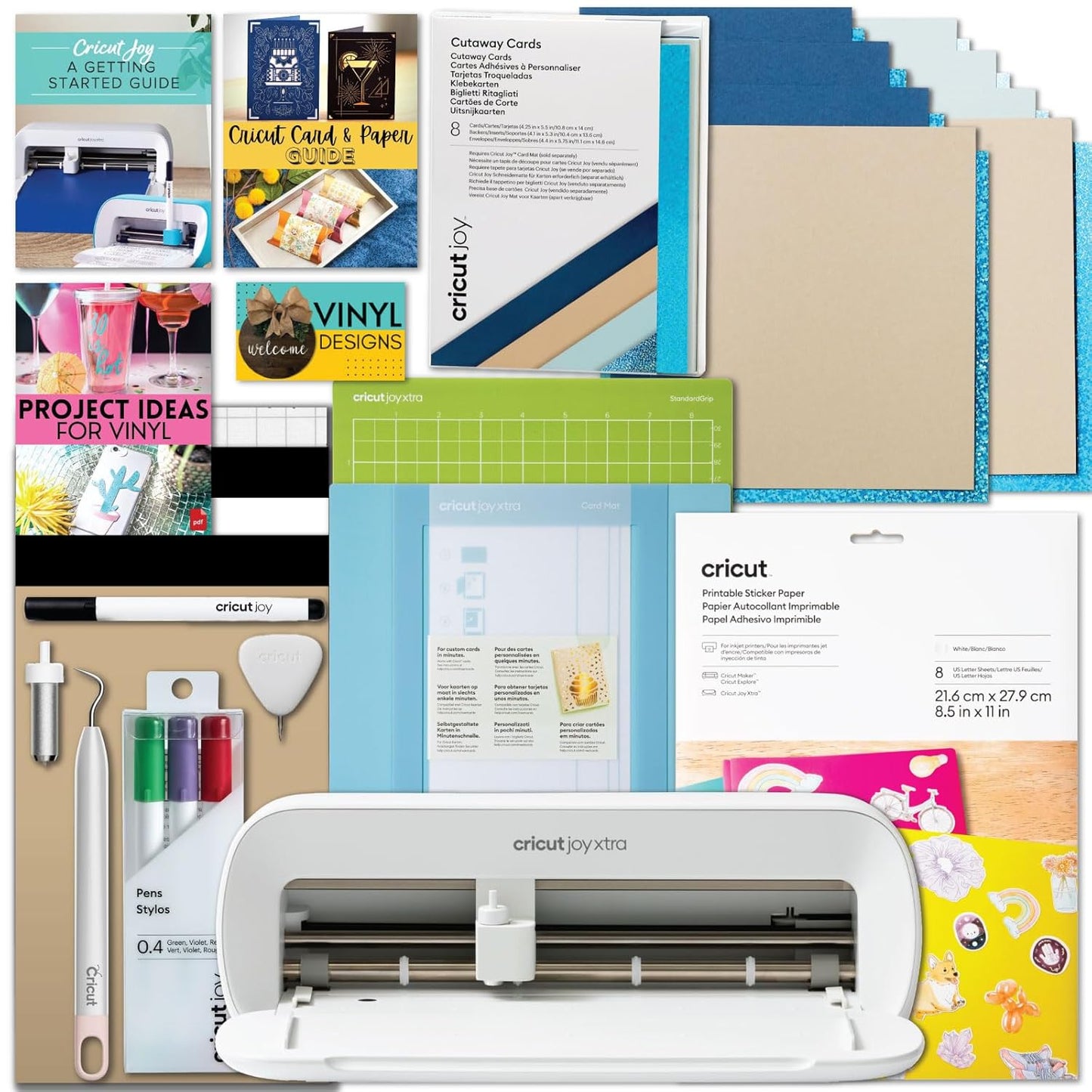 Cricut Joy Xtra Machine Bundle for DIY Stickers and Cards