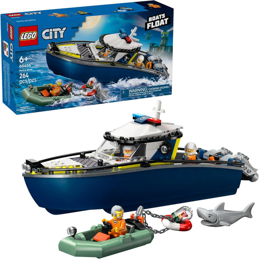 LEGO City Police Boat Chase Set for Kids - Fun Water Play Toy