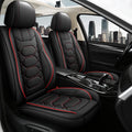 Pariitadin Leather Car Seat Covers Front Pair, Waterproof Faux Leather