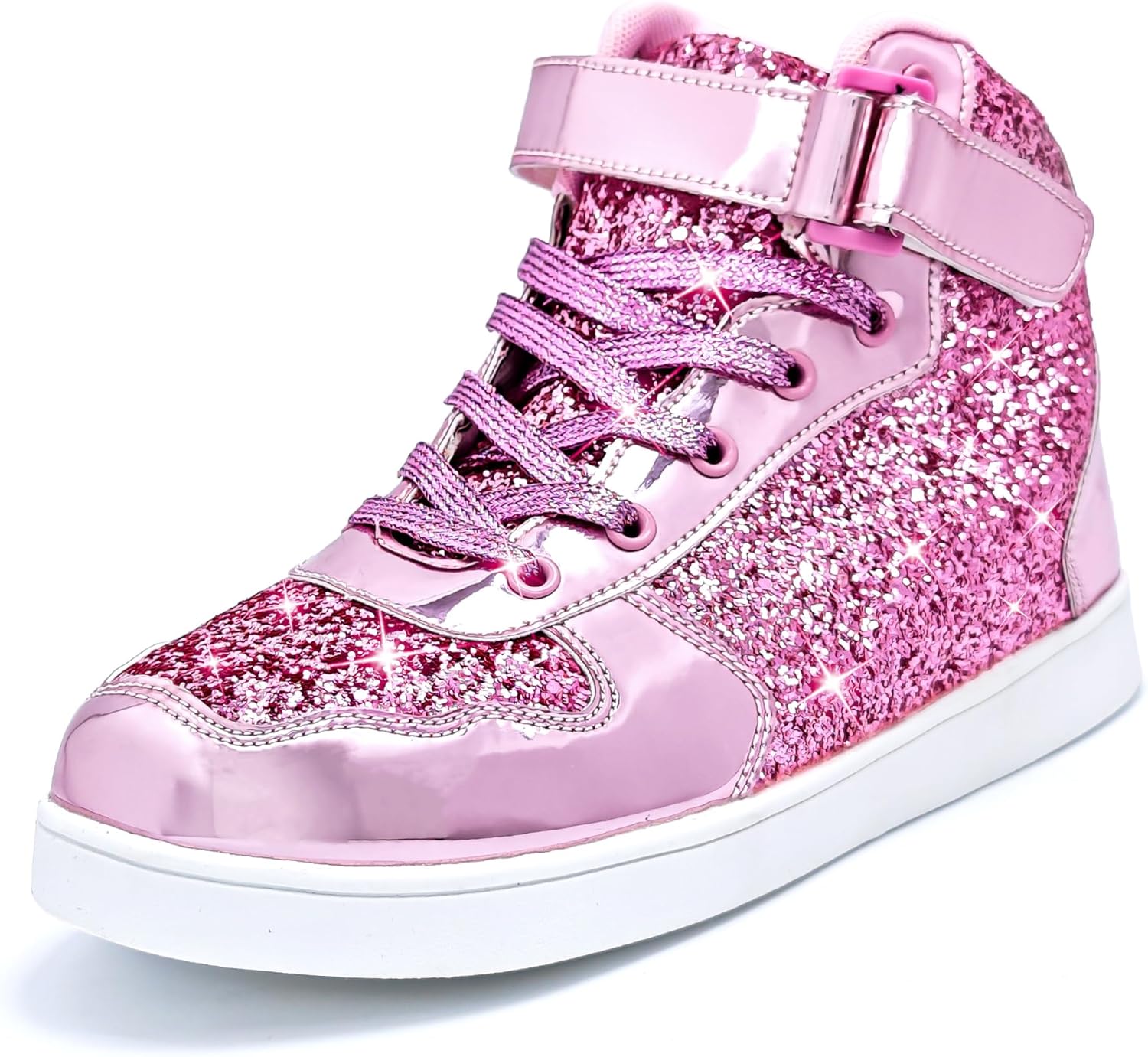 Wooowyet Glitter Shoes Kids High Top Sneakers for Every Occasion