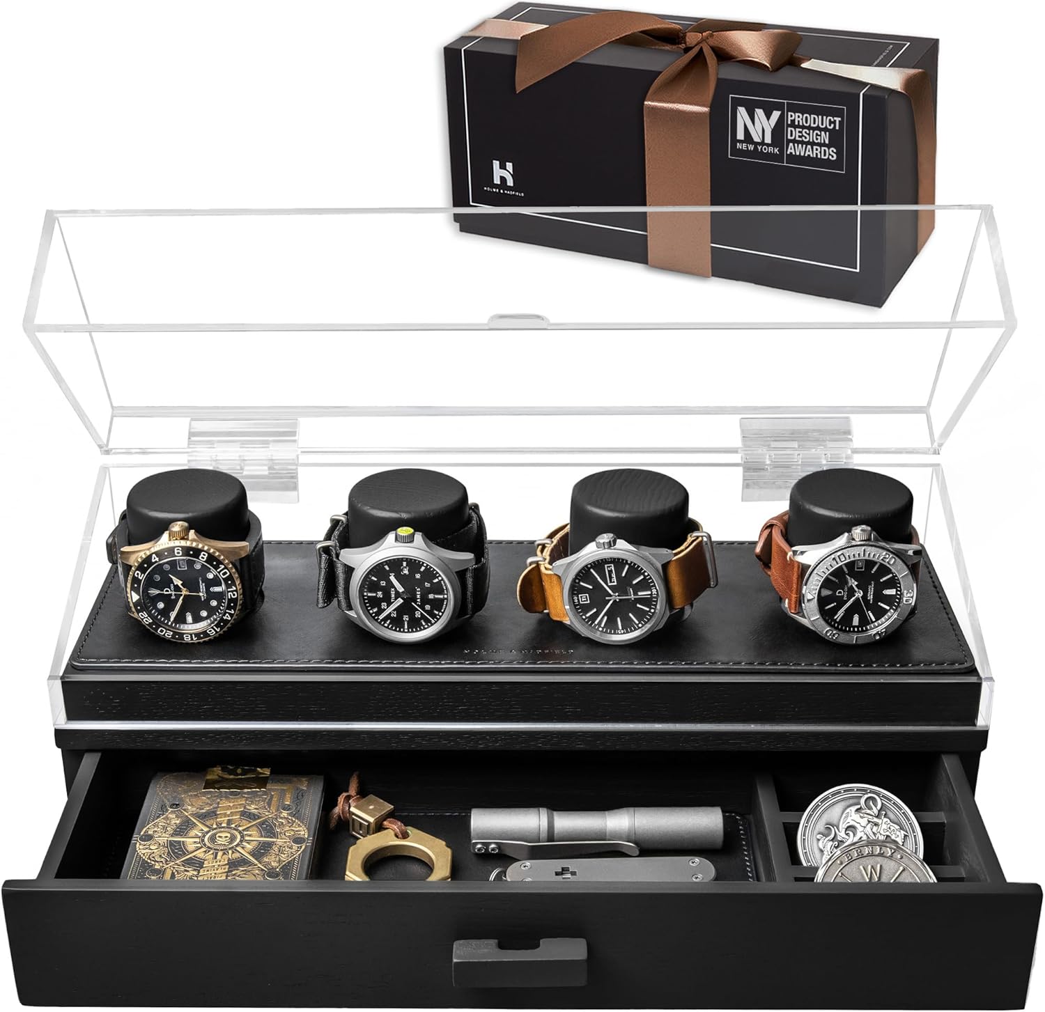 Holme & Hadfield Luxury Watch Display - Handcrafted Elegance