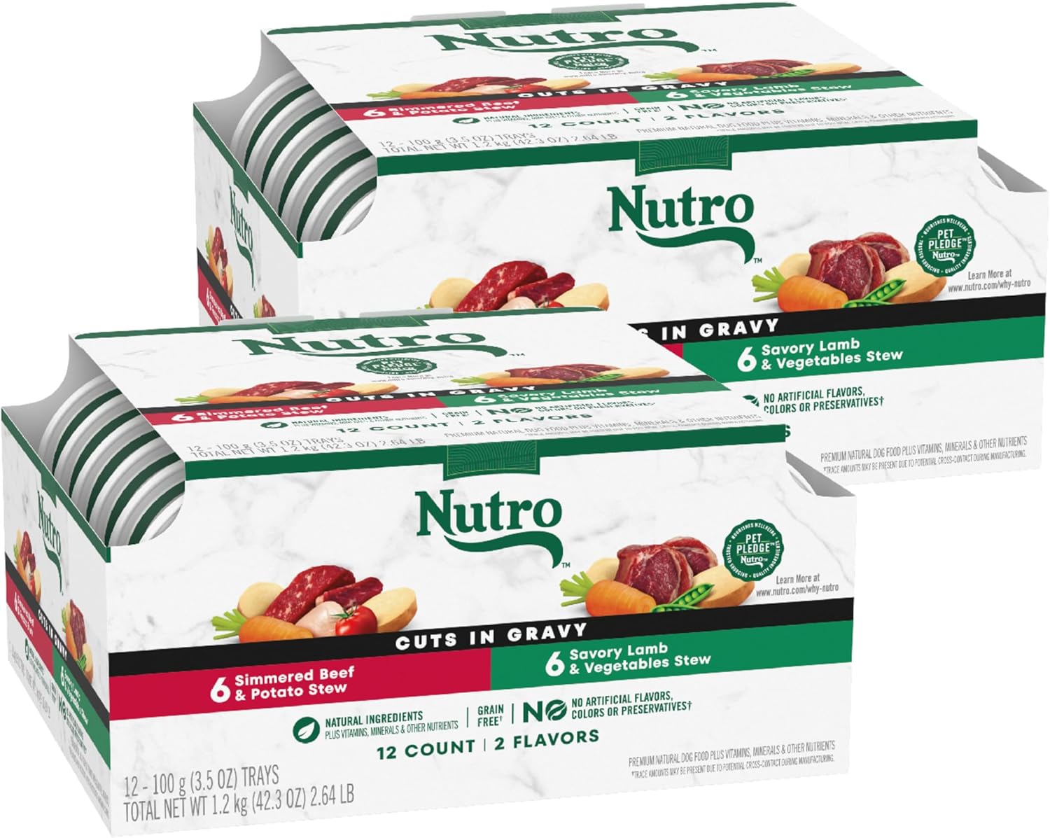 Nutro Natural Choice Cuts in Gravy Wet Dog Food Variety Pack