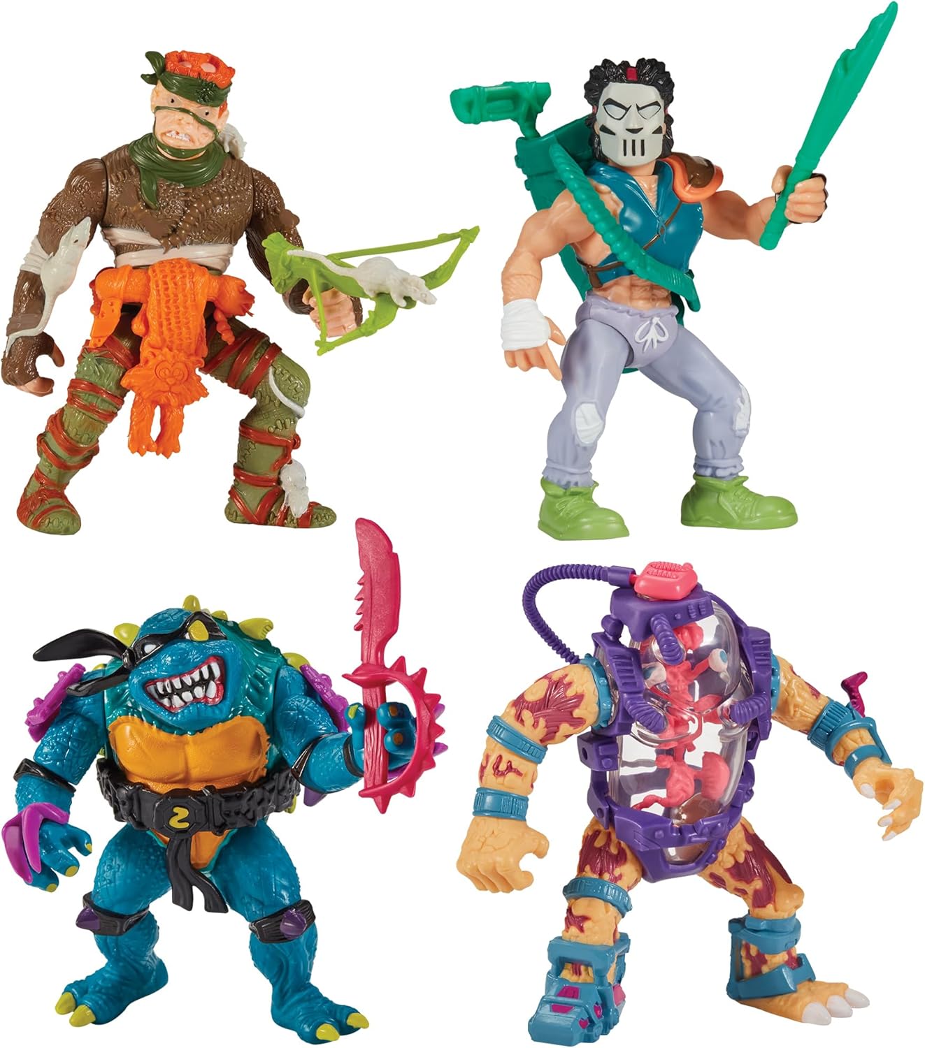 Teenage Mutant Ninja Turtles Classic 4-Pack Bundle with Accessories