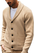 Shawl Collar Cardigan Sweater Men - Classic Knit Comfort