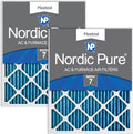 Nordic Pure 20x24x1 Pleated MERV 7 Air Filters 2 Pack - Reliable Home