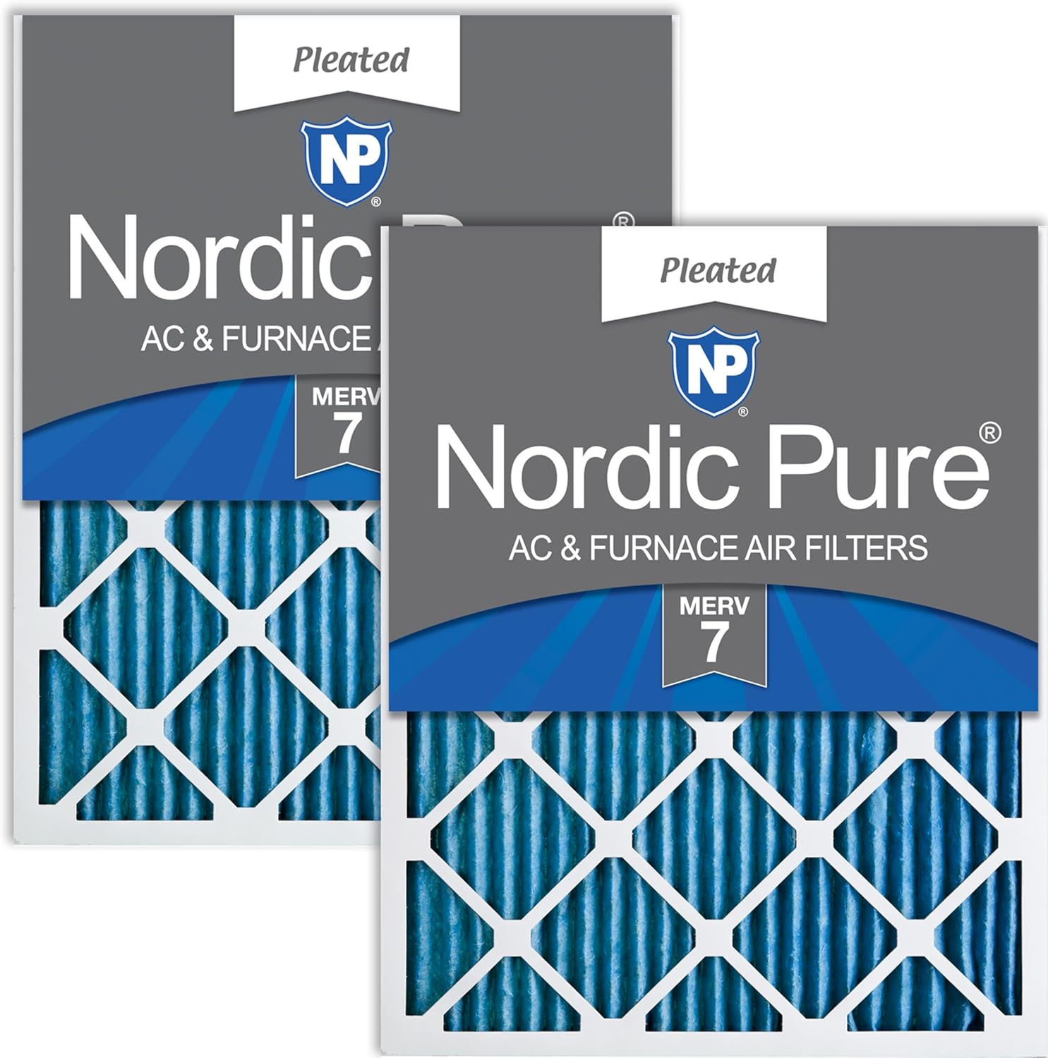 Nordic Pure 20x24x1 Pleated MERV 7 Air Filters for Clean Air