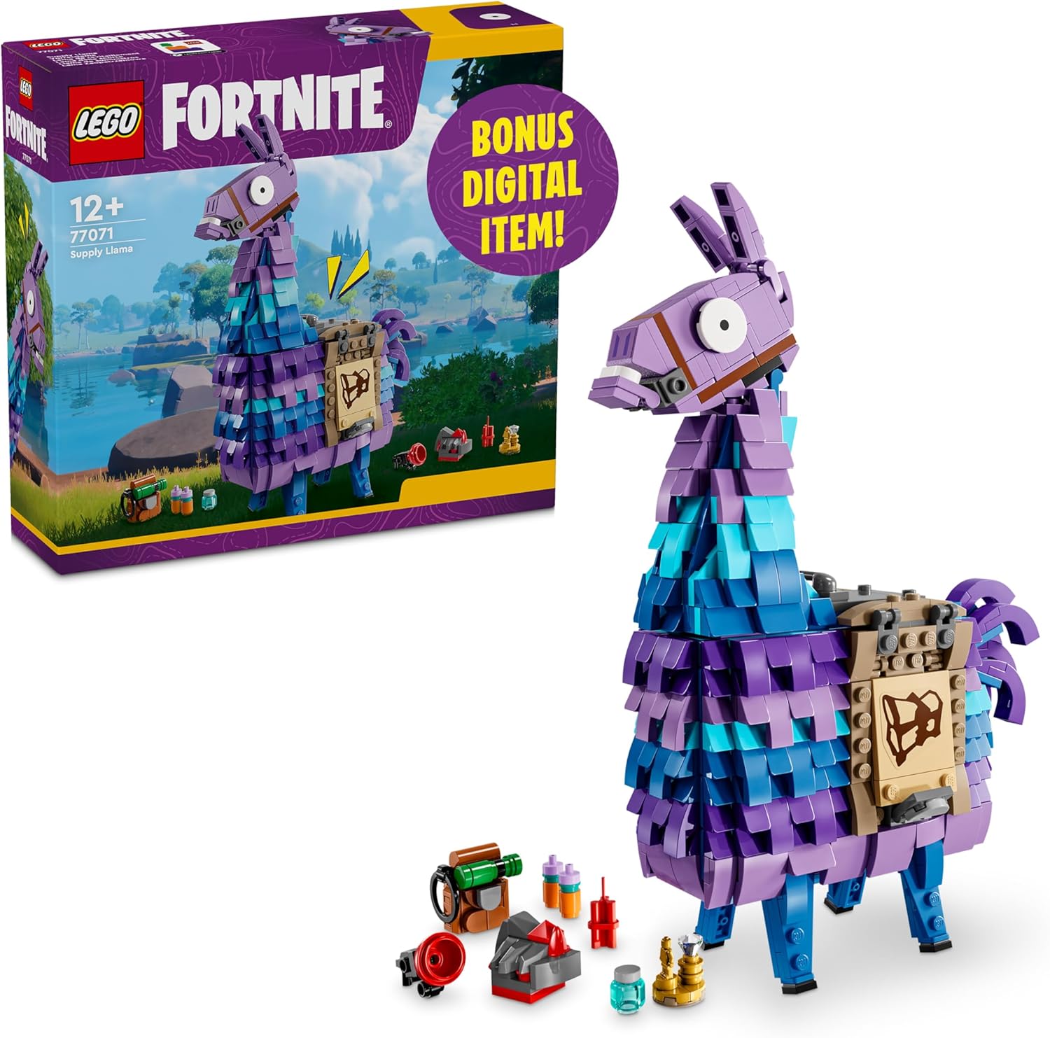 Fortnite Supply Llama LEGO Set - Display Model for Kids 12+ - Collectible Gamer Toy