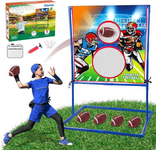 Throwing Target Game for Kids - Fun American Football Activity