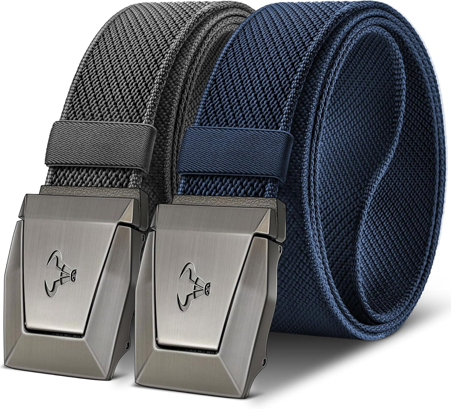 BULLIANT Men Belt 2 Pack for Outdoor Work and Sports Activities