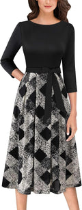 VFSHOW Womens Elegant Pleated A-Line Midi Dress (Style S3TZ)