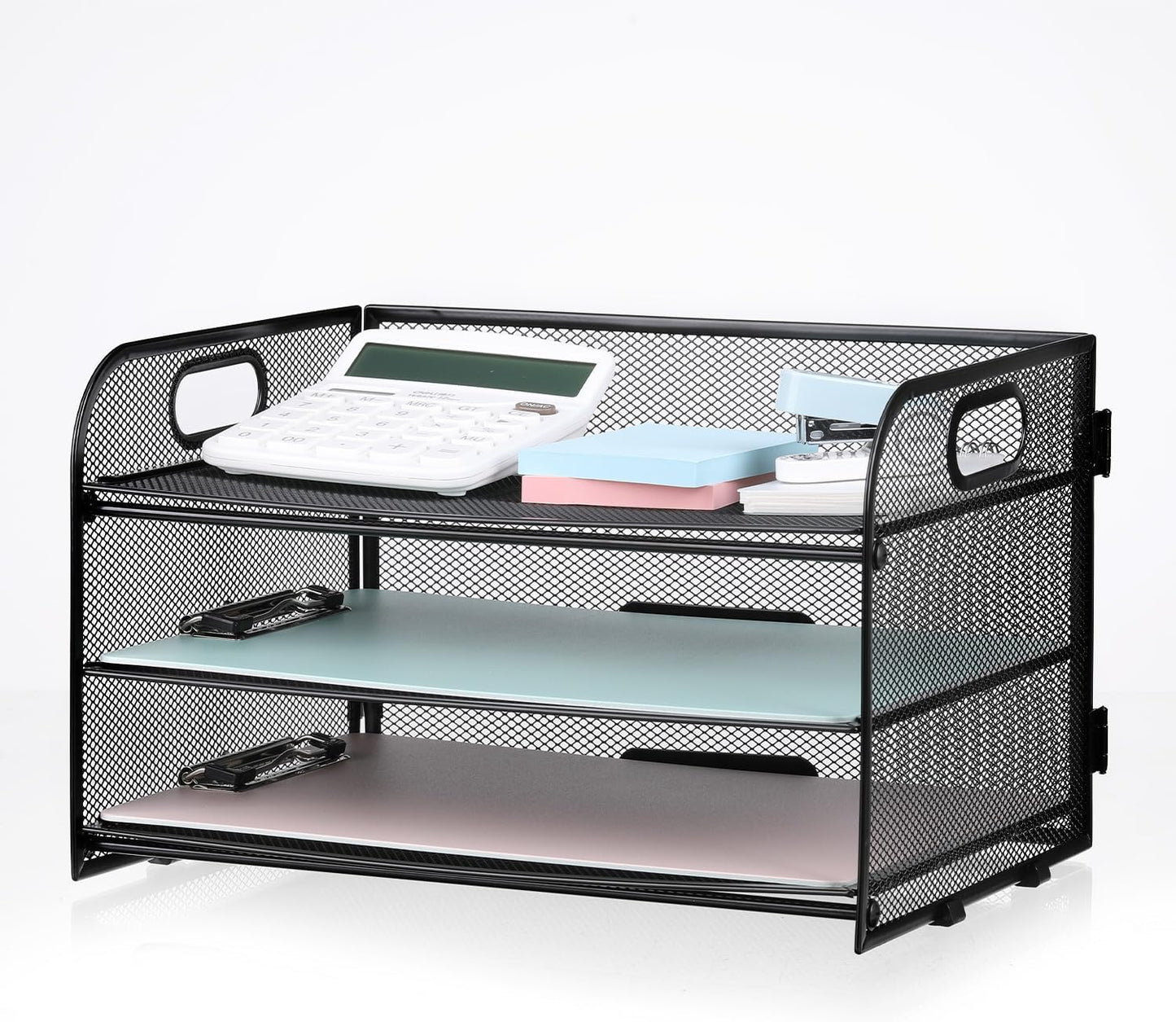 Compact Mesh Desk Organizer - Streamline Your Workspace