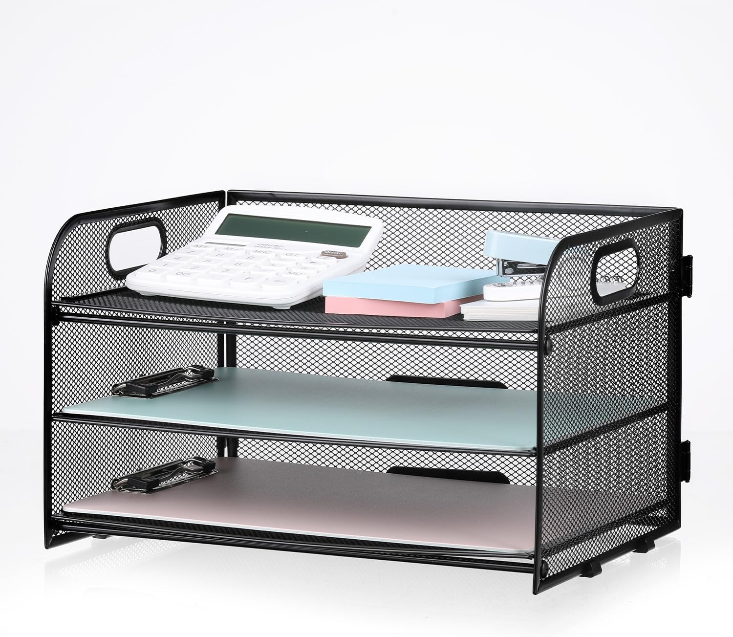 Compact Mesh Desk Organizer - Streamline Your Workspace