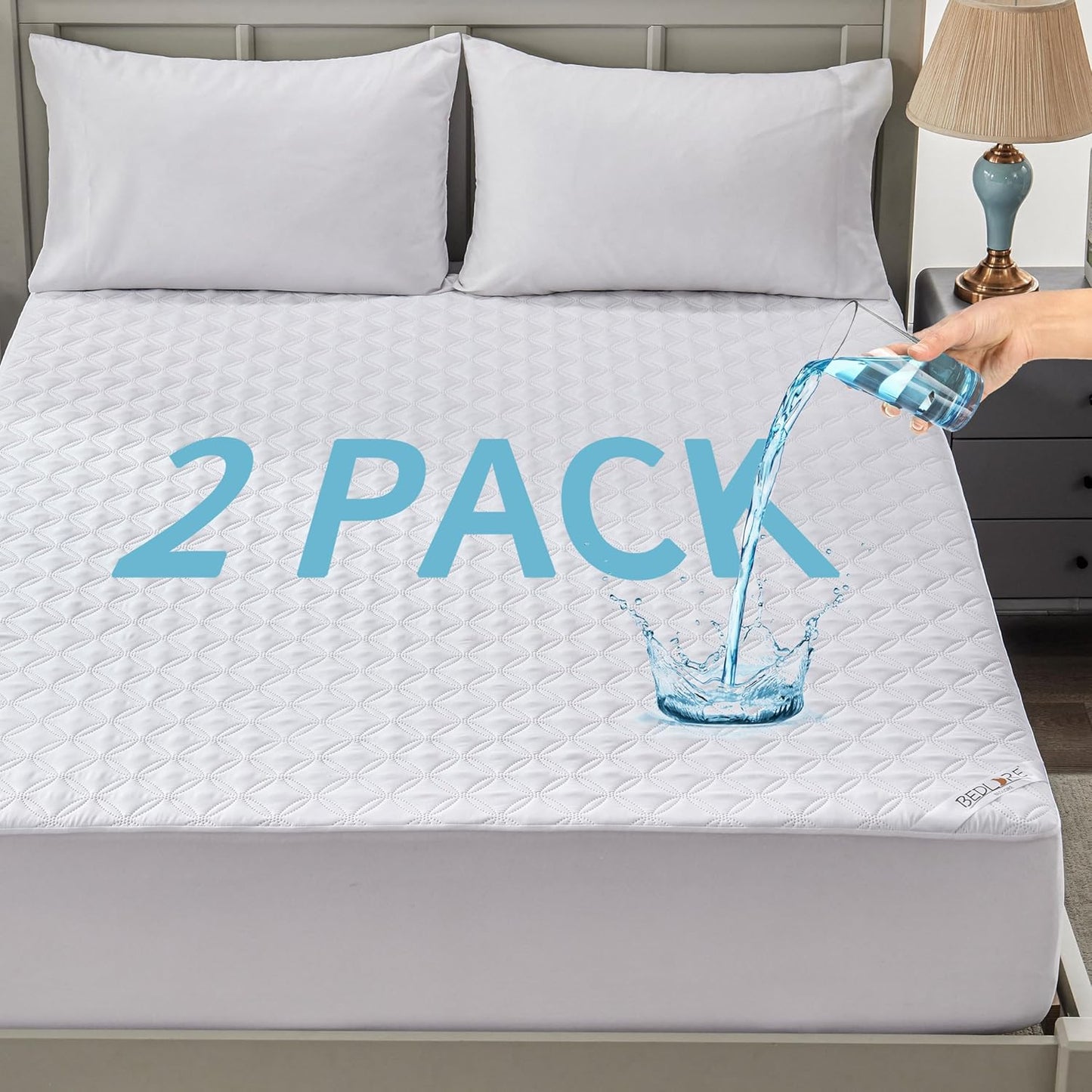 BEDLORE Waterproof Mattress Protector for Full Size Beds