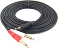Devinal 50 Feet 1/8 inch to Dual 1/4 Mono Audio Cable Review