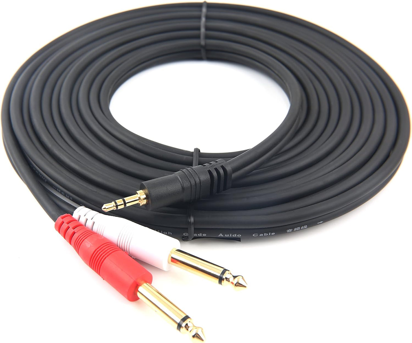 Devinal 50 Feet 1/8 inch to Dual 1/4 Mono Audio Cable Review