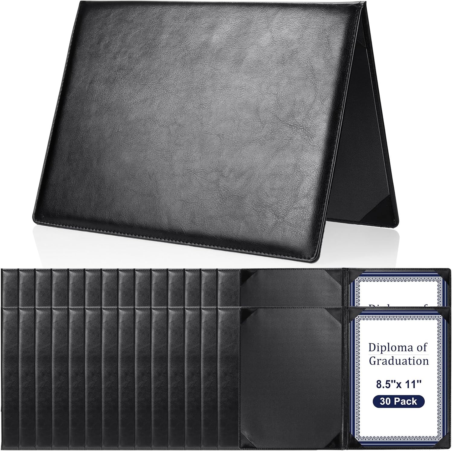 Tenare 30 Pcs Leather Certificate Holder for Diplomas and Awards