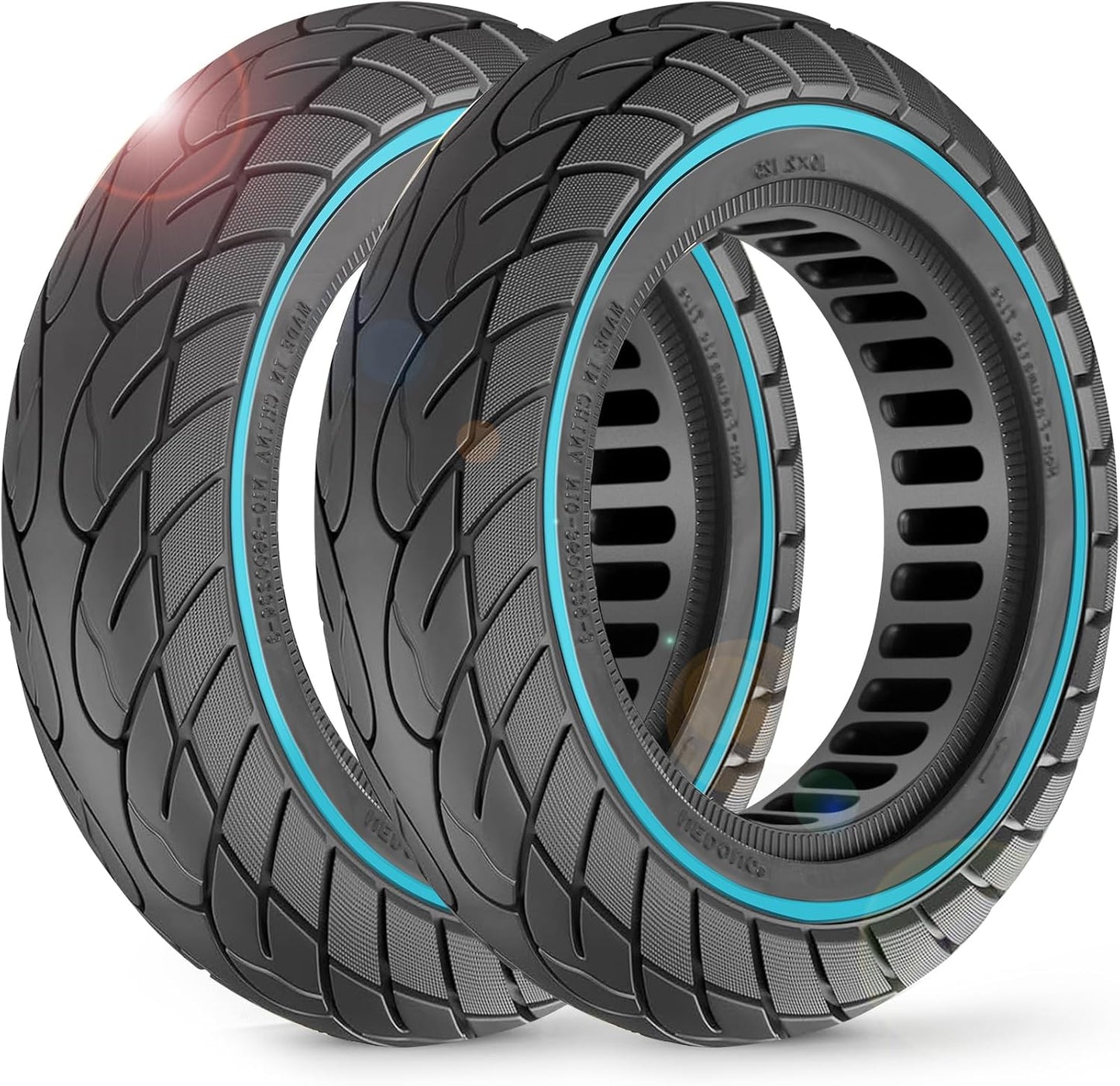 BANGTING 10x2.125 Tubeless Scooter Tires - Puncture-Resistant