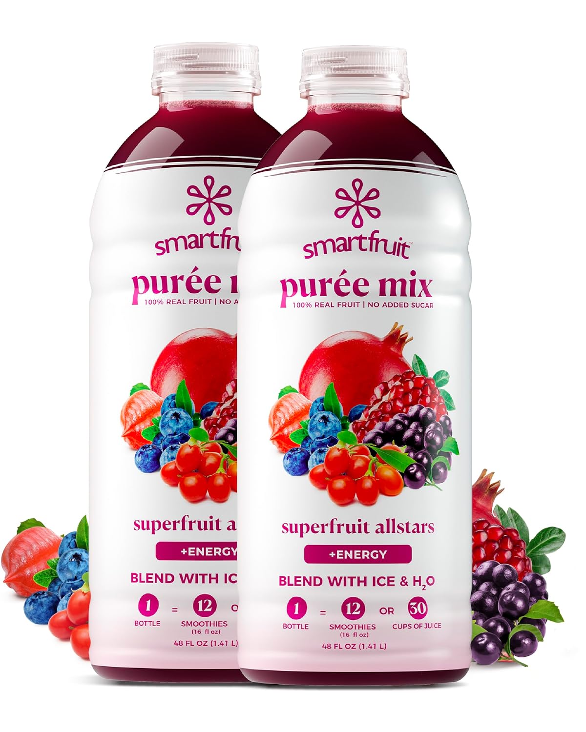 Smartfruit Superfruit All-Stars 100% Real Fruit Pure 2 Pack