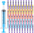 Plastic Oral Syringes 100 Pack 10 ml - Colorful Measuring Syringes