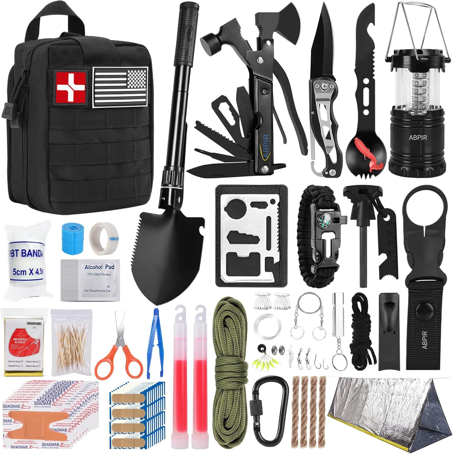 Ultimate 171PCS Survival Kit - Be Prepared Anywhere!