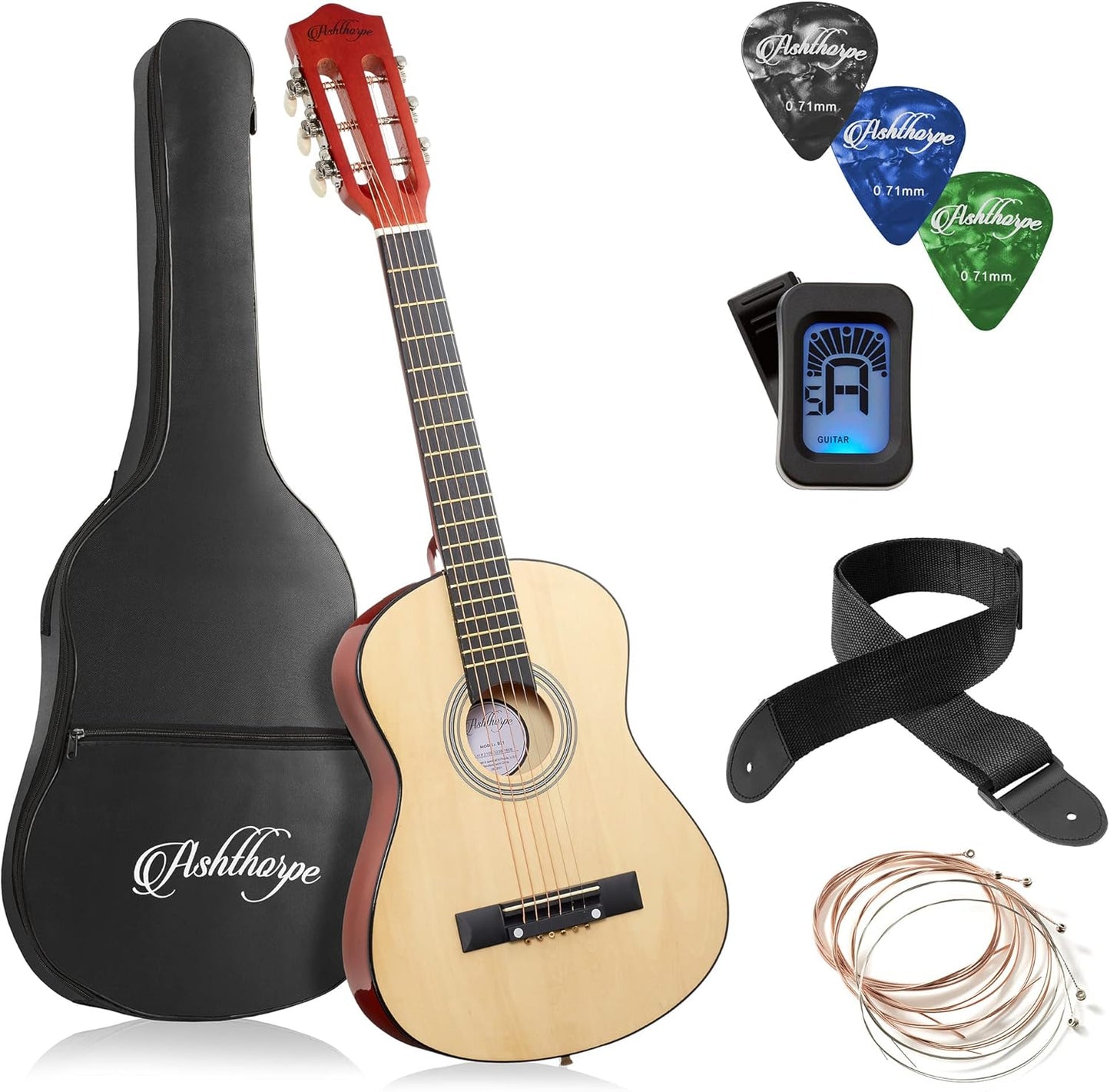 30-inch Beginner Acoustic Guitar Package for Aspiring Musicians