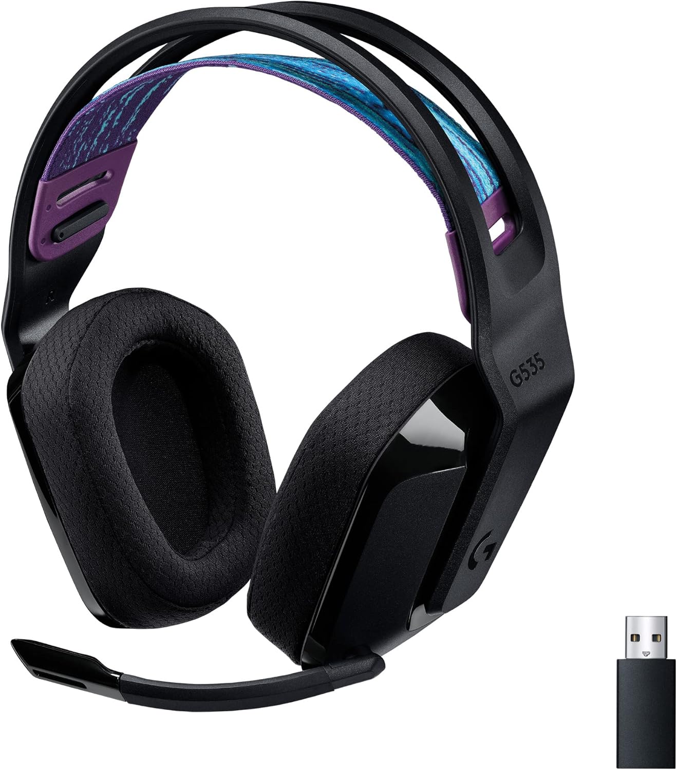 Logitech G535 Wireless Gaming Headset - Lightweight & Flip-to-Mute Mic