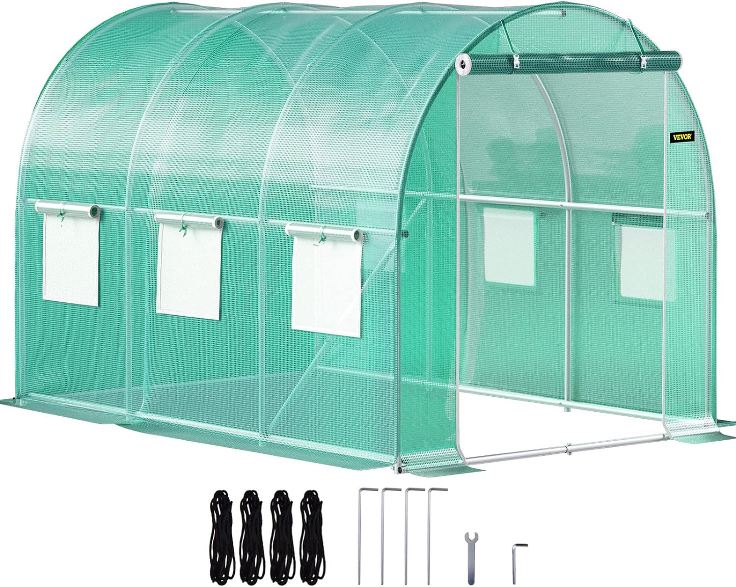 VEVOR 10x7 Walk-in Greenhouse - Portable Plant Paradise!